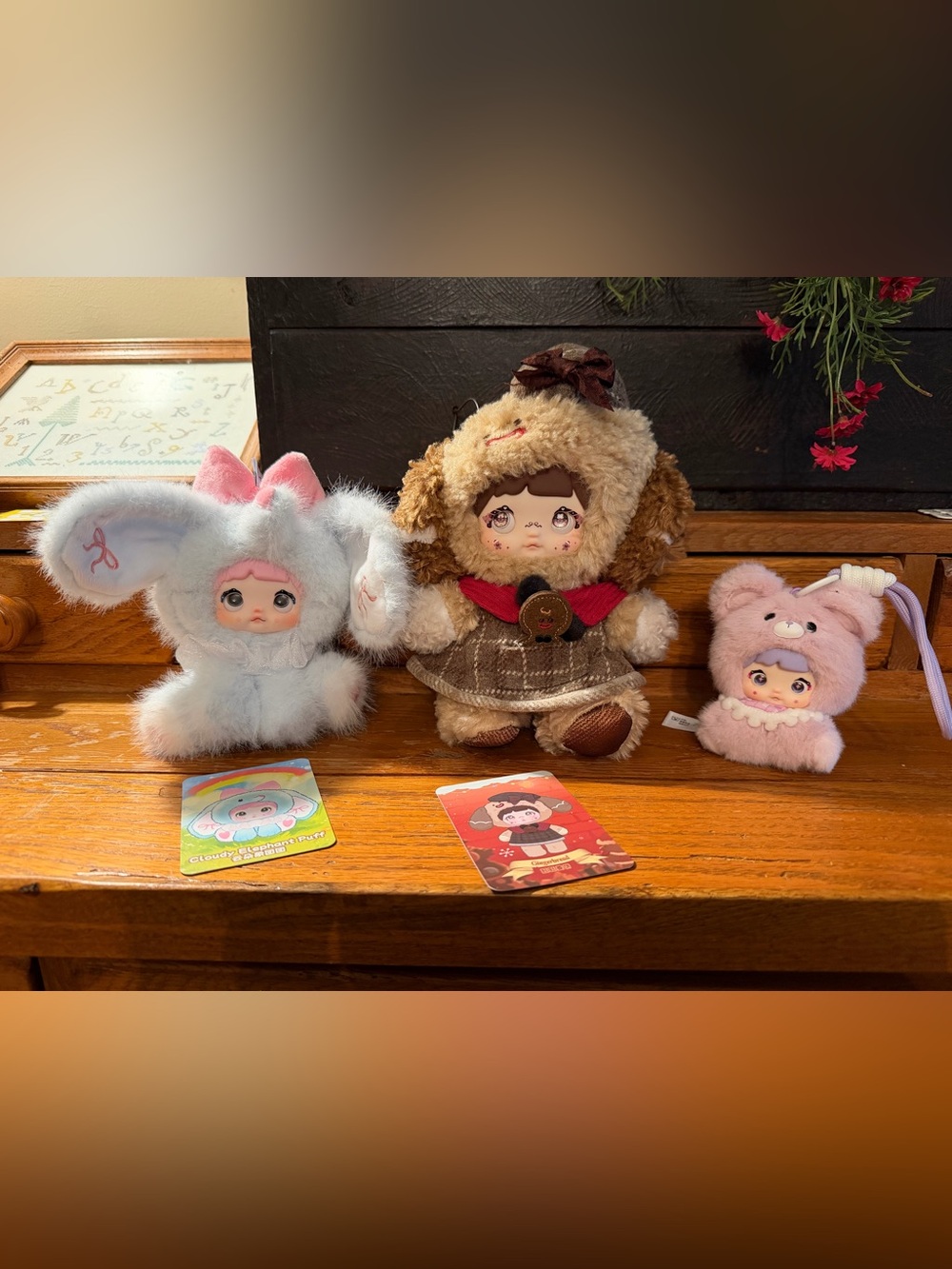 NOMMI Magical Christmas Eve Series Keychain Plush Pendant Sitting Zoo Lot